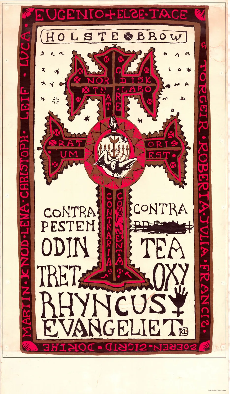 Oxyrhyncus Evangeliet, Odin Teatret, 1985 - 50x85 cm (manifesto)