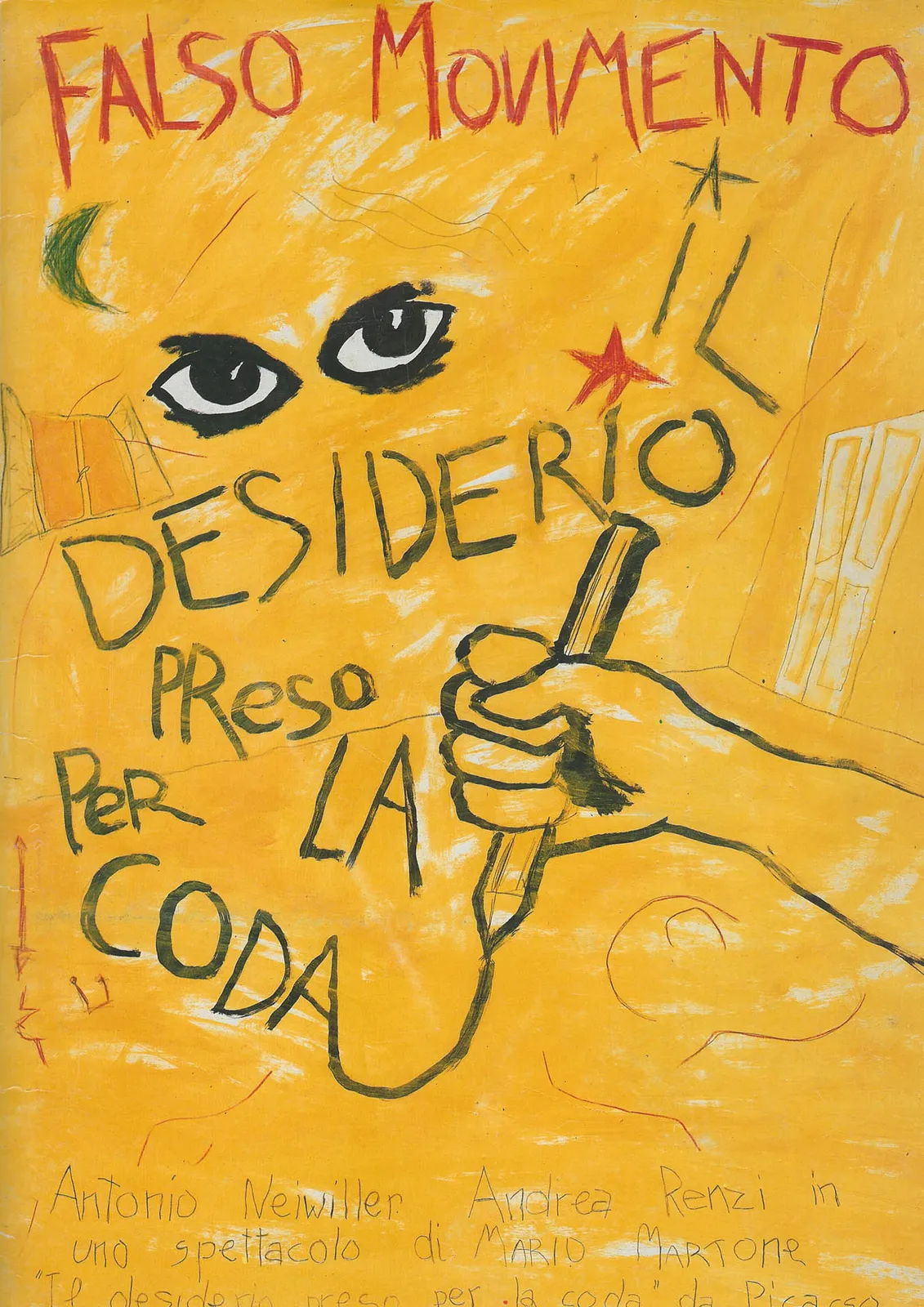 Il desiderio preso per la coda, Falso movimento, 1985 - 21x29,7 cm (programma di sala a fascicolo)