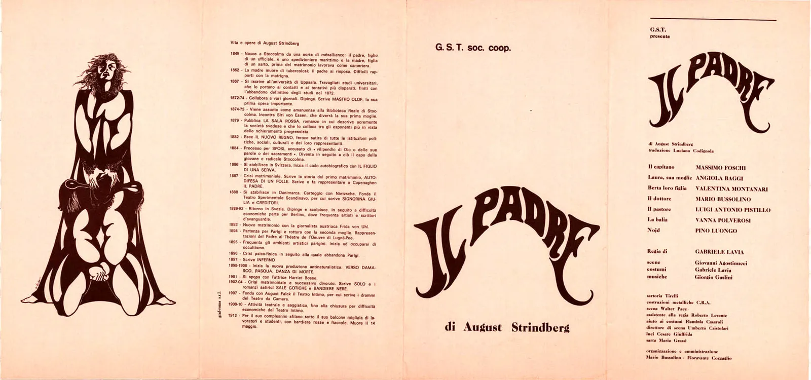 Il padre di August Strindberg, GTS società, s.d. - 70x33 cm (manifesto)