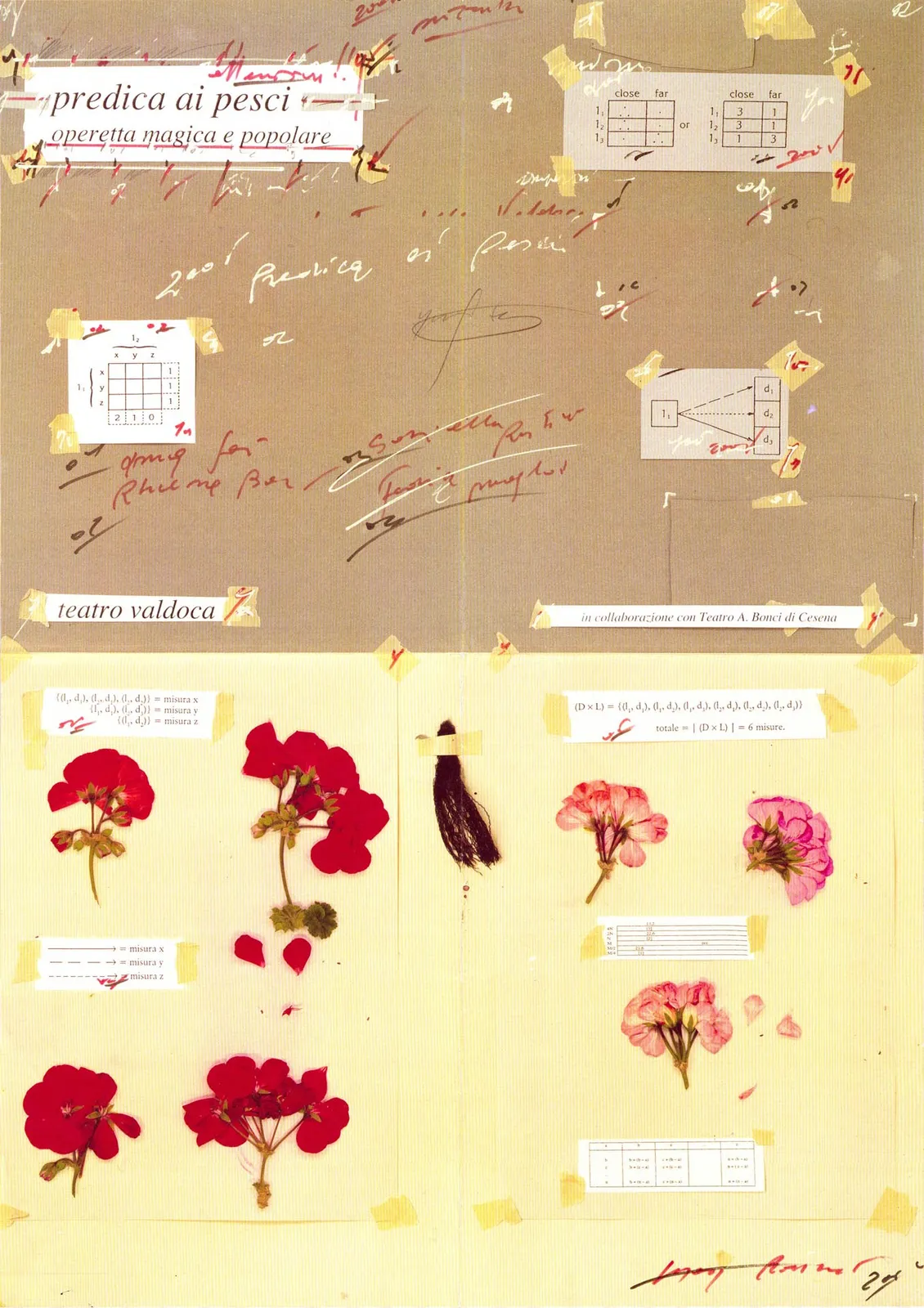 Predica ai pesci, operetta magica e popolare, Teatro Valdoca, 2001 - 47,5x67x5 cm (poster pieghevole)
