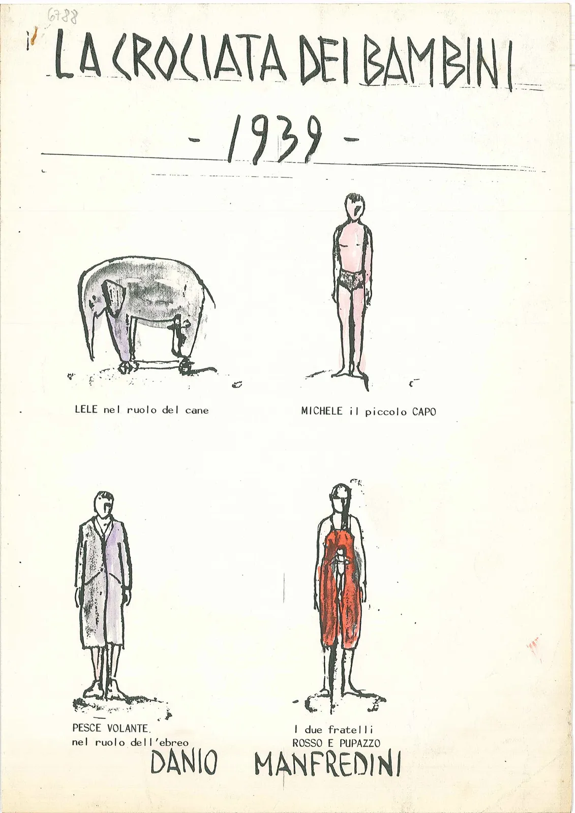 La crociata dei bambini, Danio Manfredini, 1984 - 21x29,7 cm (sceneggiatura disegnata a mano)