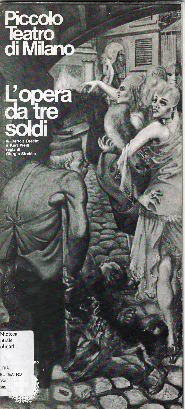 L'opera da tre soldi, Piccolo Teatro di Milano, 1973-74 - 13,3x29 cm (programma di sala)