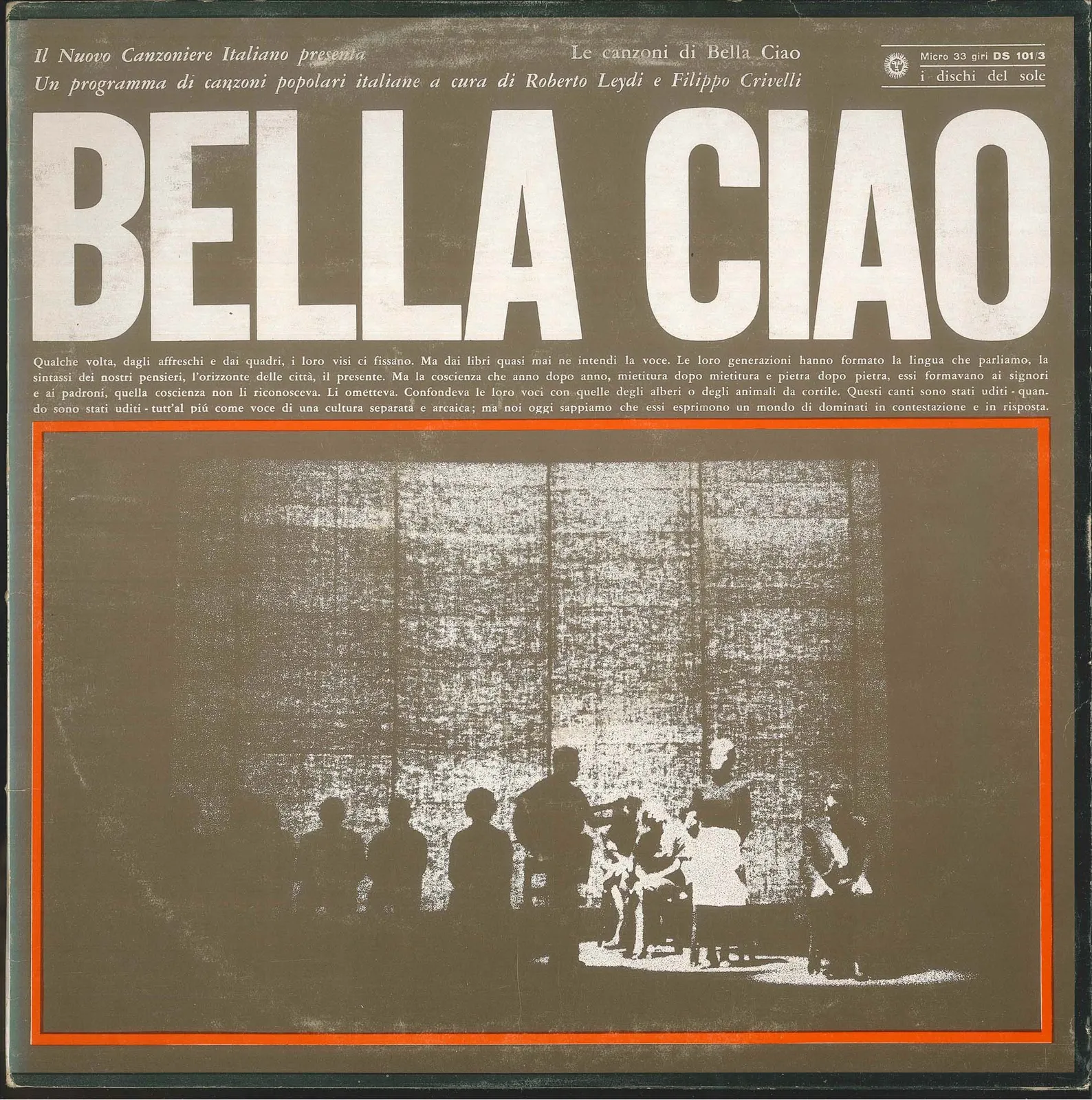 Bella ciao, Il nuovo canzoniere italiano, disco, 1974 - 31x31,5 cm (libro)